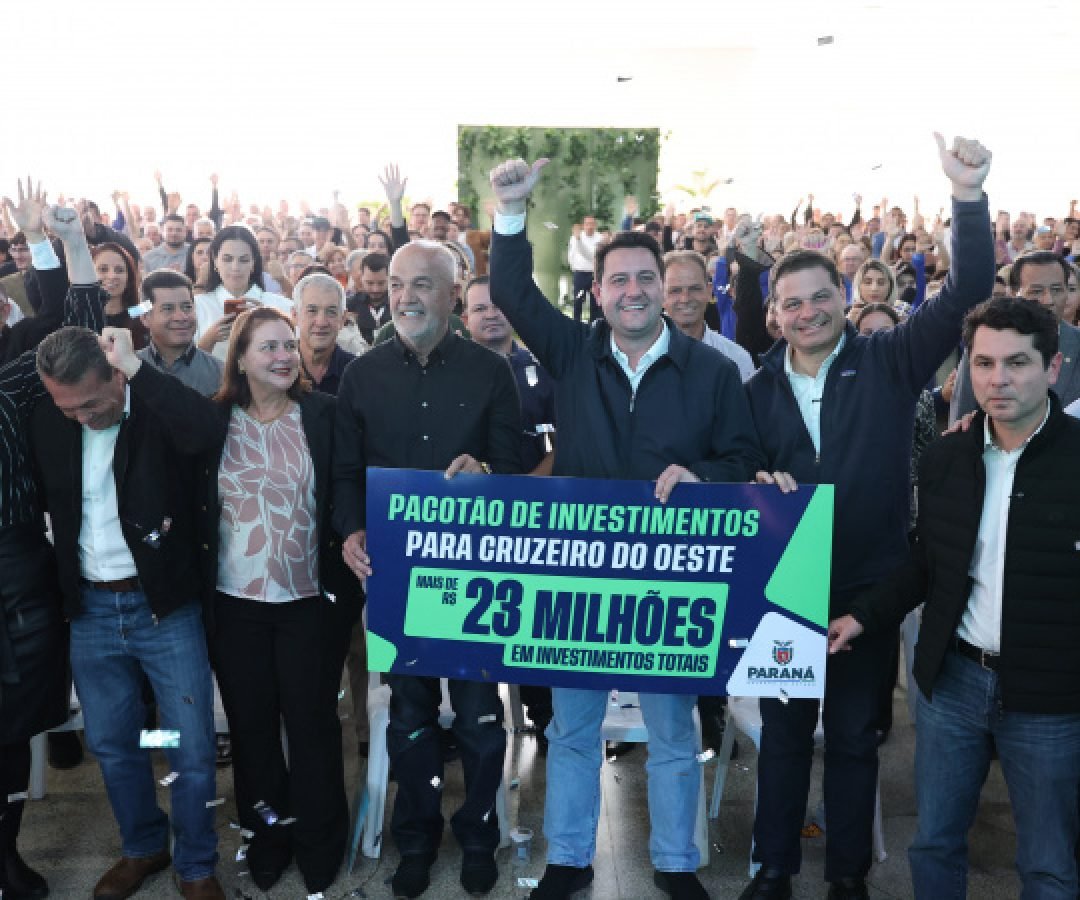 Governador anuncia investimentos de R$ 23,3 milhões para Cruzeiro do Oeste
