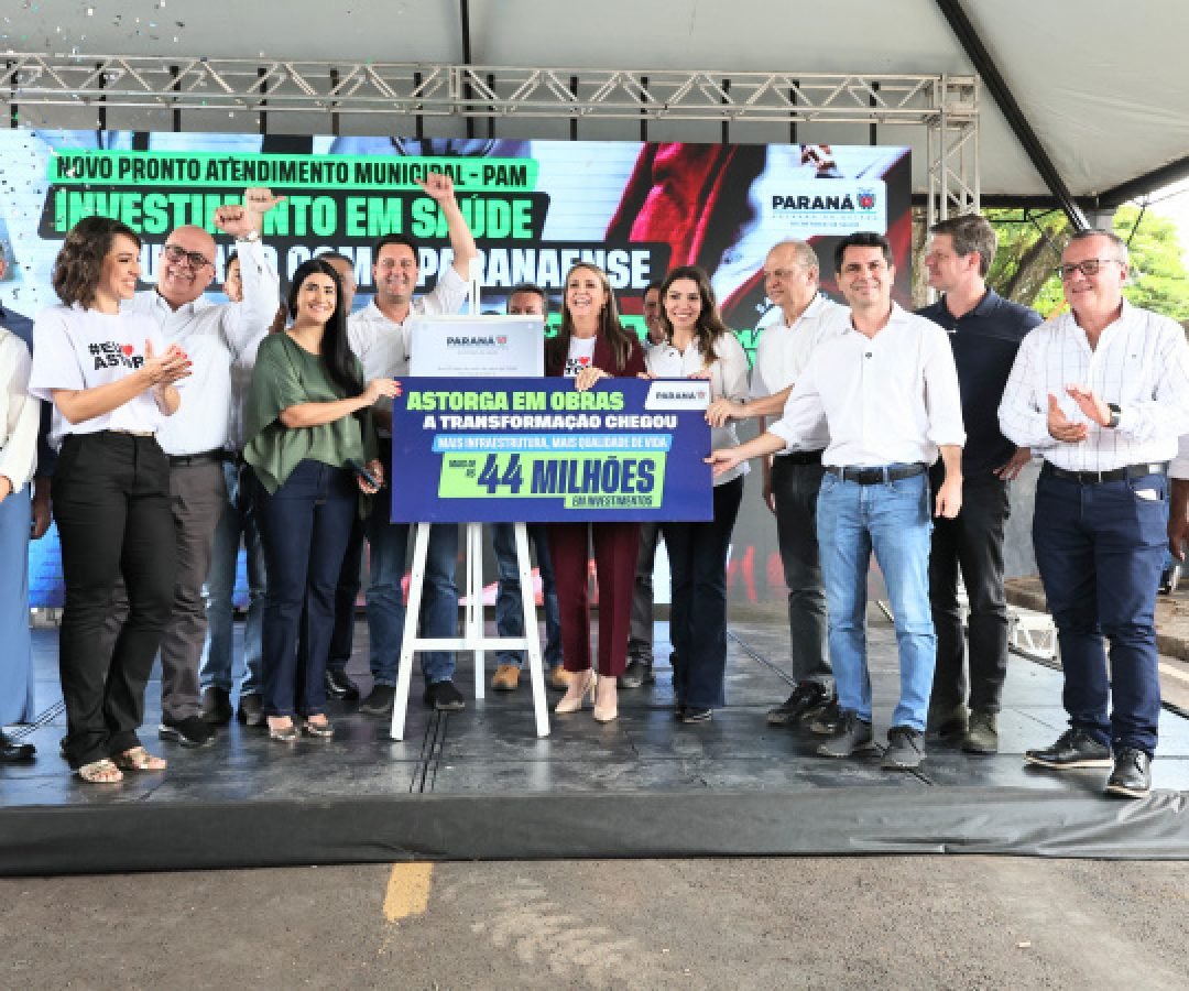 SUS mais forte: Ratinho Junior inaugura Pronto Atendimento Municipal de Astorga