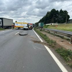 PRF atende grave acidente na BR-376 em Ponta Grossa