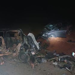 Colisão frontal deixa uma pessoa morta e cinco feridas na BR-373, em Ipiranga