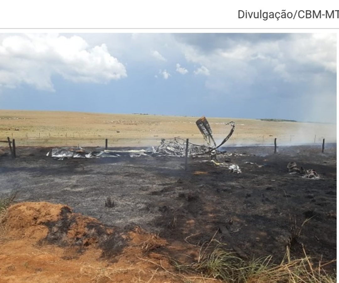 Piloto morre após queda de avião agrícola em Campo Novo do Parecis no MT