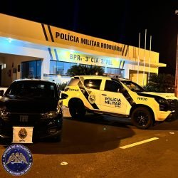 ROTAM recupera veículo furtado e prende dois homens na PR-323, em Iporã