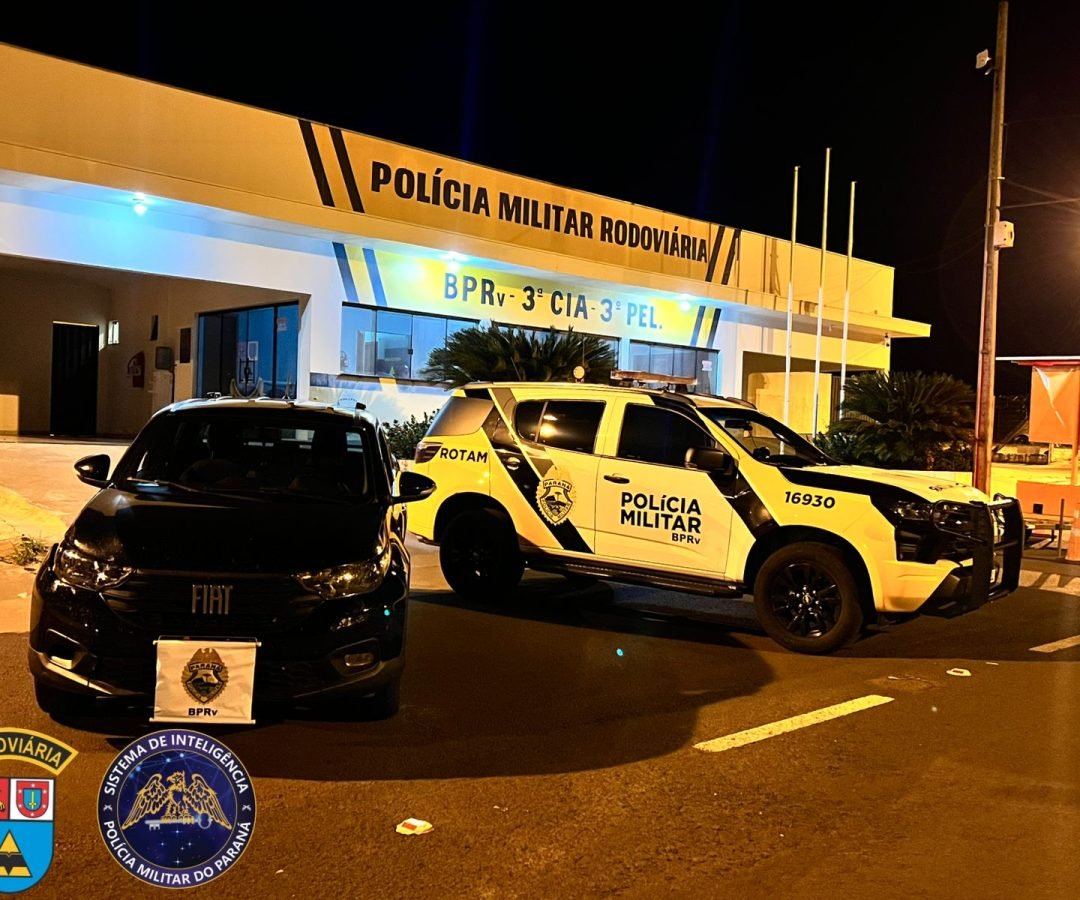 ROTAM recupera veículo furtado e prende dois homens na PR-323, em Iporã