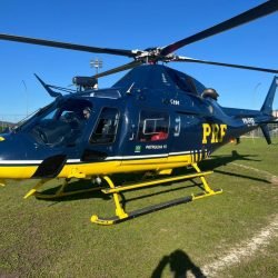 PRF realiza transporte aeromédico de paciente com suspeita de infarto no litoral do Paraná