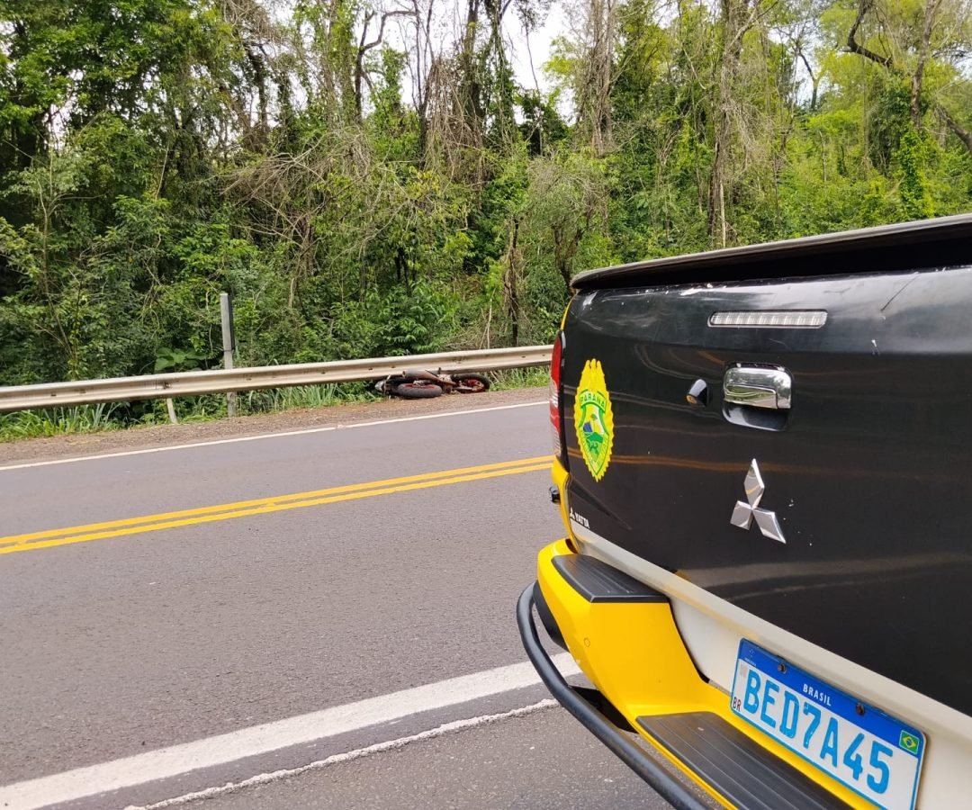 motociclista morre após sair da pista em Iretama