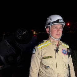 Aspirante relata atendimento a grave acidente na BR-467