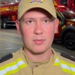 Criança foi encontrada por vizinhos, diz aspirante dos Bombeiros