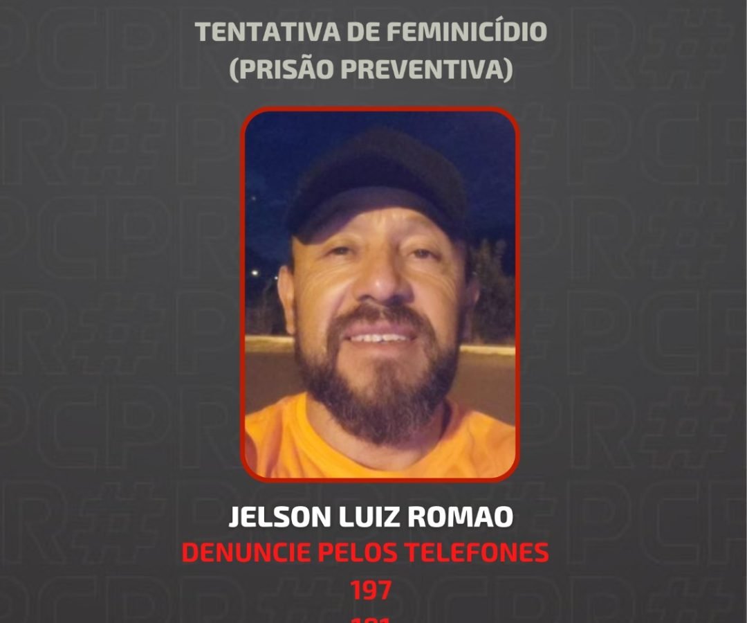 Polícia Civil divulga informações sobre caso de tentativa de feminicídio em Ponta Grossa e busca por foragido