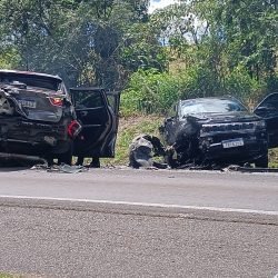 Acidente é registrado no Km 492 da BR-277, próximo ao Rio Guarani em Nova Laranjeiras