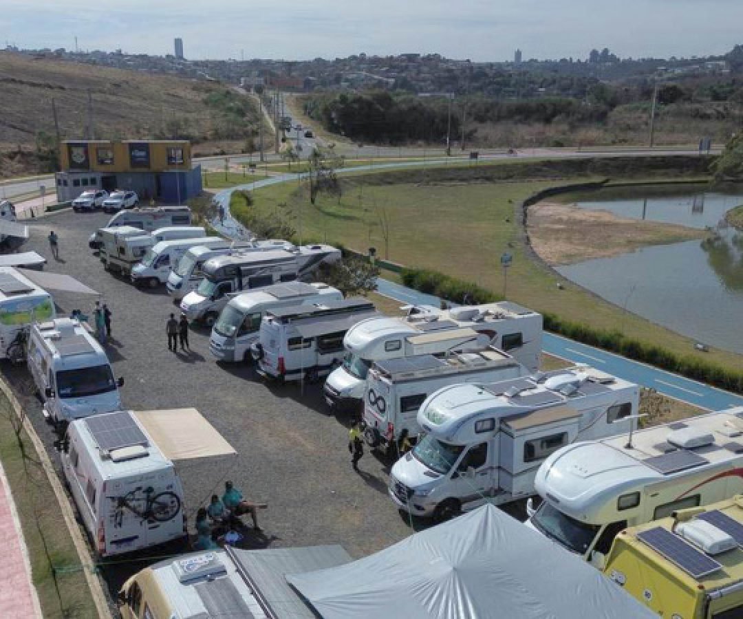 Comboio de motorhomes estará no Parque Barigui para divulgar o turismo sobre rodas