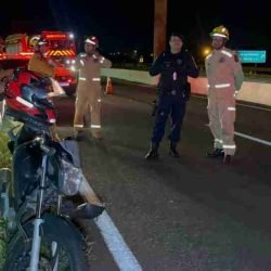 Motociclista de 31 anos fica ferido em acidente com carro na BR-467 em Cascavel - catve.com