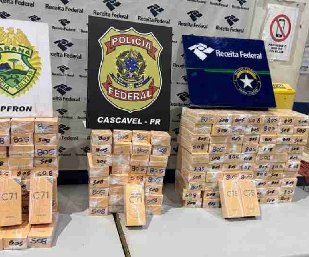 Mais de 140 celulares do Paraguai são apreendidos em abordagem na BR-277 - catve.com