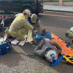 Motociclista sofre ferimentos após batida com carro na Região do Lago em Cascavel - catve.com