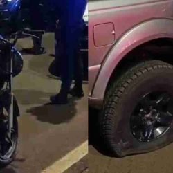 Motociclista sofre fratura exposta após batida com caminhonete na Avenida Maripá, em Toledo - catve.com