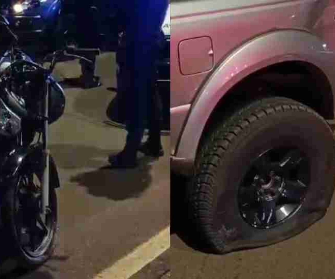 Motociclista sofre fratura exposta após batida com caminhonete na Avenida Maripá, em Toledo - catve.com