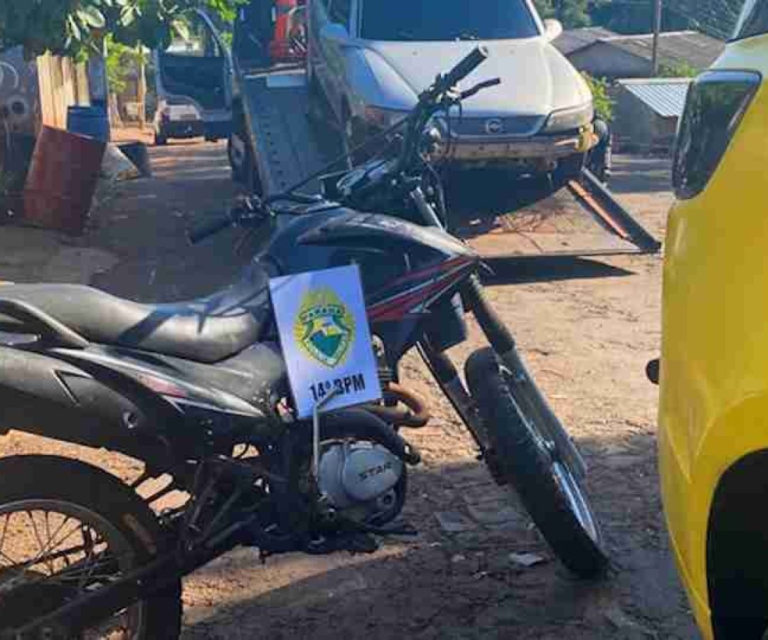 Motocicleta furtada é recuperada no Jardim Jupira, em Foz do Iguaçu - catve.com