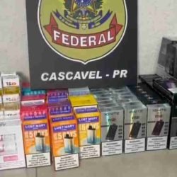 Carro alugado é apreendido com carga de contrabando na BR-277 - catve.com