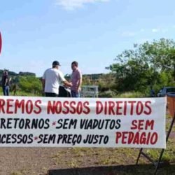 Moradores protestam contra novo pedágio na BR-163 - catve.com