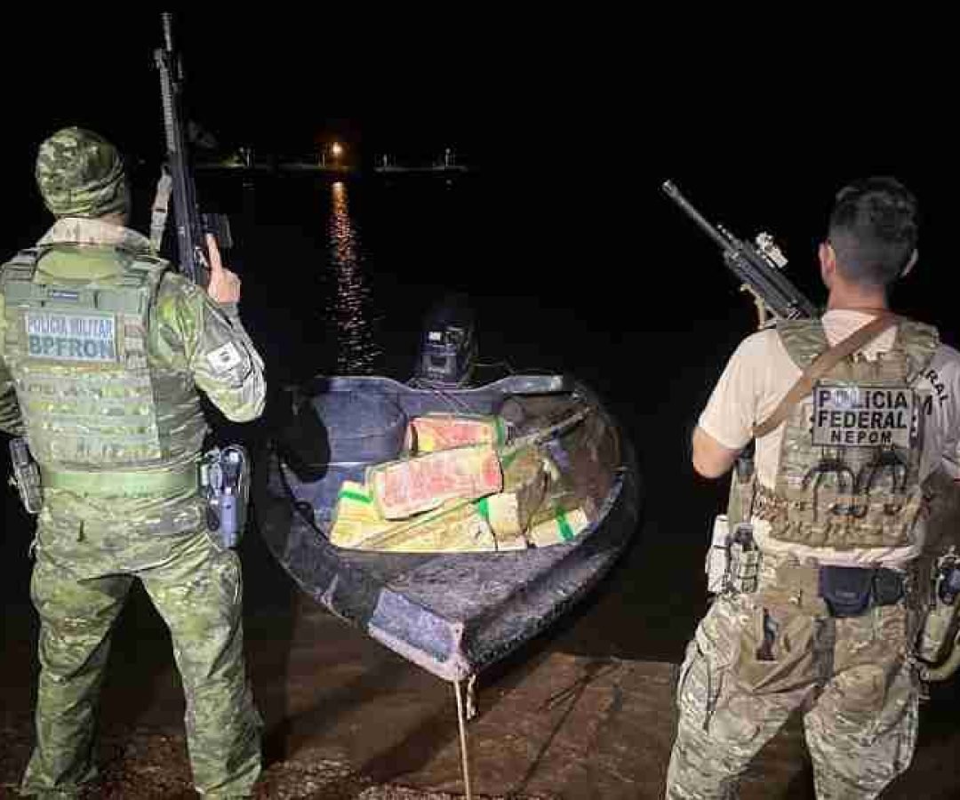 Forças policiais apreendem 677 kg de maconha no Lago de Itaipu, em Santa Helena - catve.com
