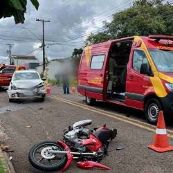 Motociclista de 42 anos fica ferida em acidente no bairro Pioneiros Catarinenses - catve.com