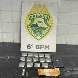 Jovem de 18 anos é detido com 14 buchas de cocaína durante ação da Rocam em Cascavel - catve.com