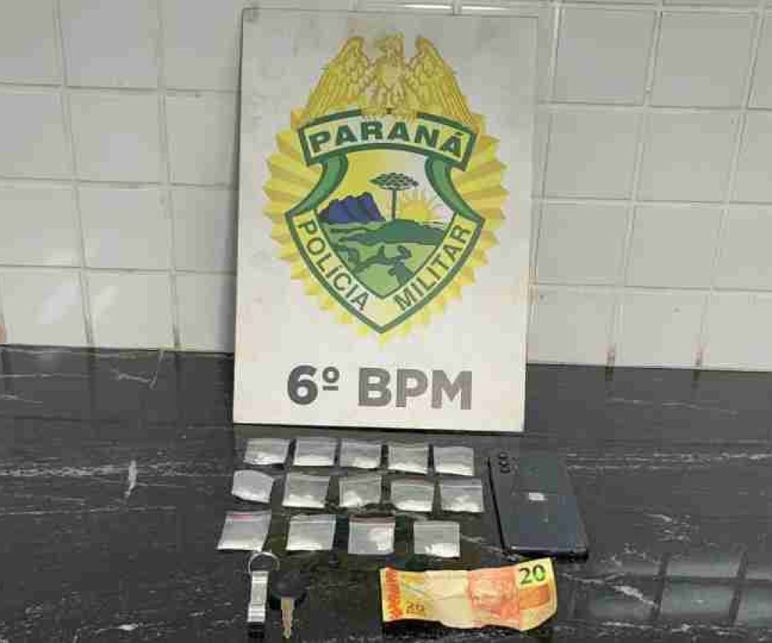 Jovem de 18 anos é detido com 14 buchas de cocaína durante ação da Rocam em Cascavel - catve.com