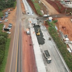 Obra de R$ 514 milhões, duplicação de rodovia entre Pitanga e Turvo avança na região Central