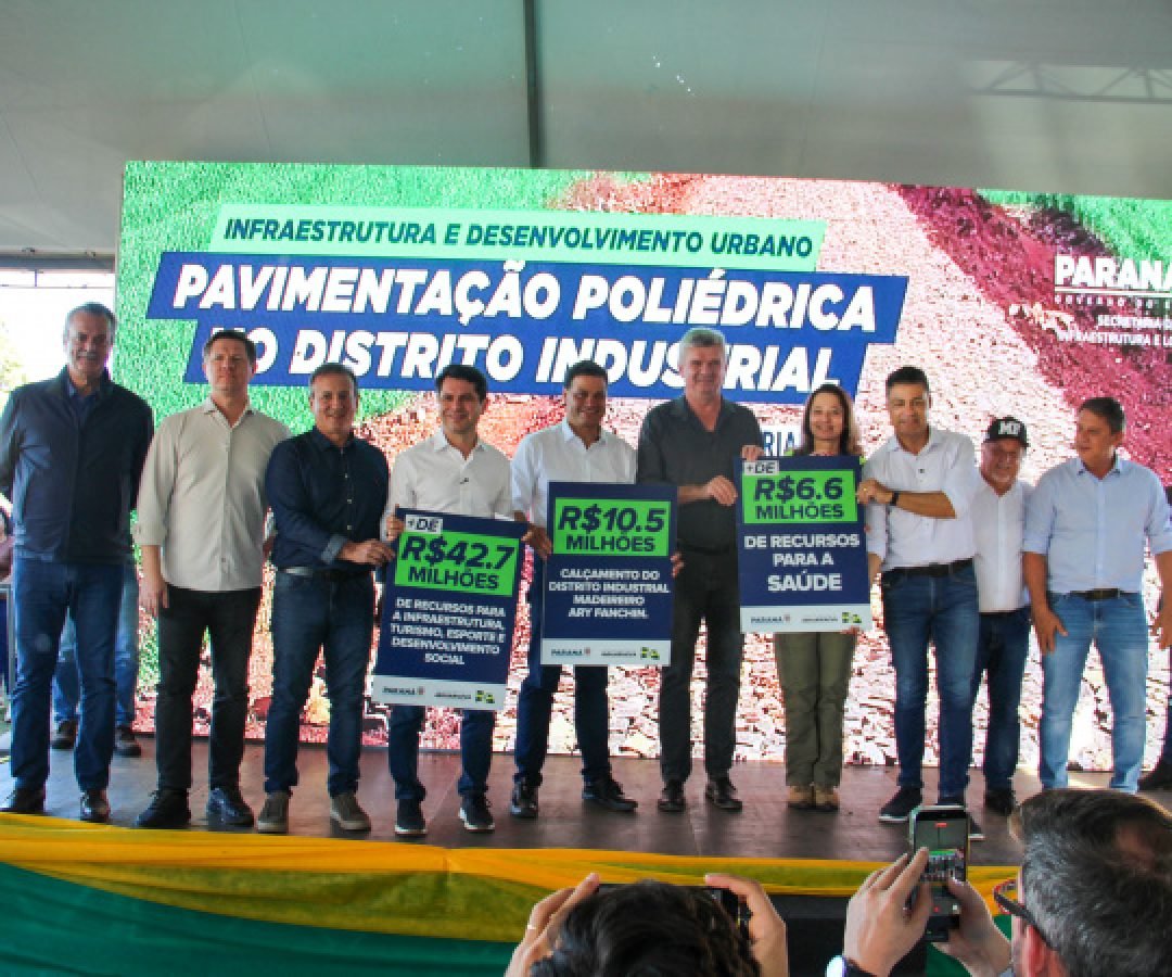 Estado autoriza inicío das obras de pavimentação no distrito industrial de Jaguariaíva