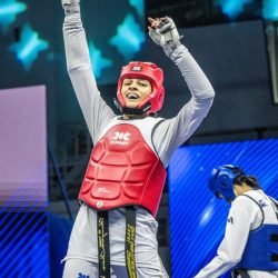 Maria Clara Pacheco é campeã mundial de taekwondo na China