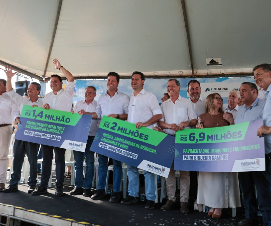 Pavimentação, saneamento e máquinas: Estado libera R$ 23 milhões para Siqueira Campos