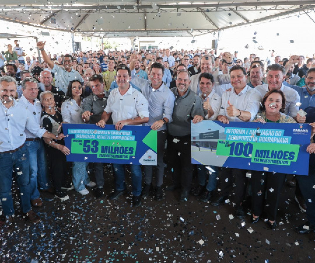 Com ampliação do aeroporto, governador anuncia pacote de R$ 190 milhões para Guarapuava