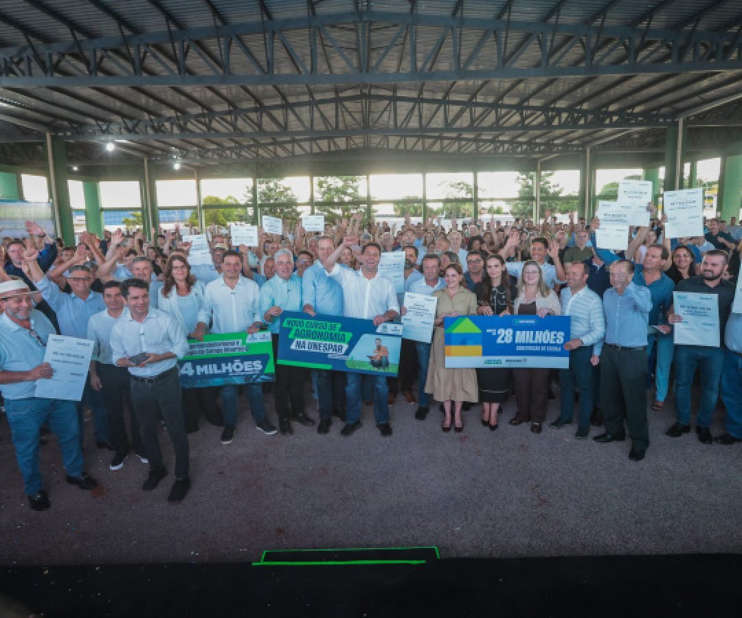 Governador anuncia parque tecnológico e novo curso de agronomia para Campo Mourão