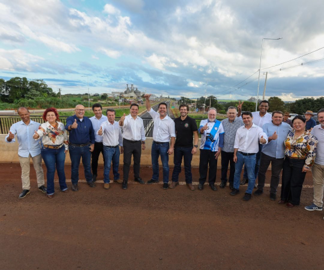 Governador inaugura viaduto do Lerroville, marco da duplicação da PR-445 em Londrina