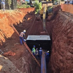 Sanepar conclui etapa crucial da obra que duplica transporte de água na Zona Norte de Maringá