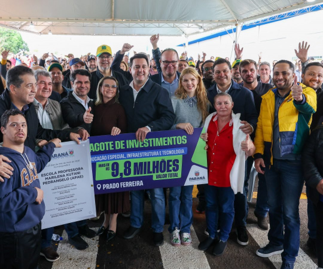 Governador entrega nova APAE e anuncia mais R$ 8 milhões para Prado Ferreira