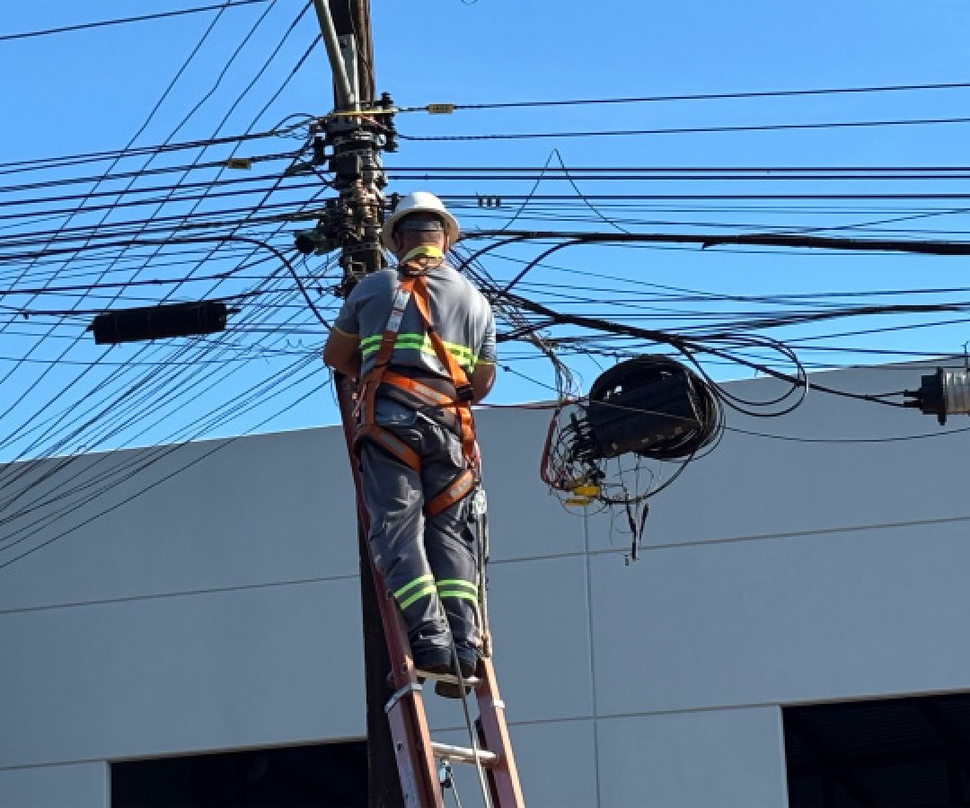 Mutirões no Norte do Paraná retiram 1,3 tonelada de cabos de telecomunicações irregulares