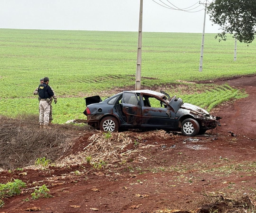 Traficante capota veículo durante acompanhamento policial na BR-369 e é encaminhado ao HUOP com ferimentos