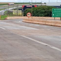 Após recuperação do pavimento, EPR Iguaçu libera tráfego na alça do viaduto que interliga as BRs 163 e 277, em Cascavel