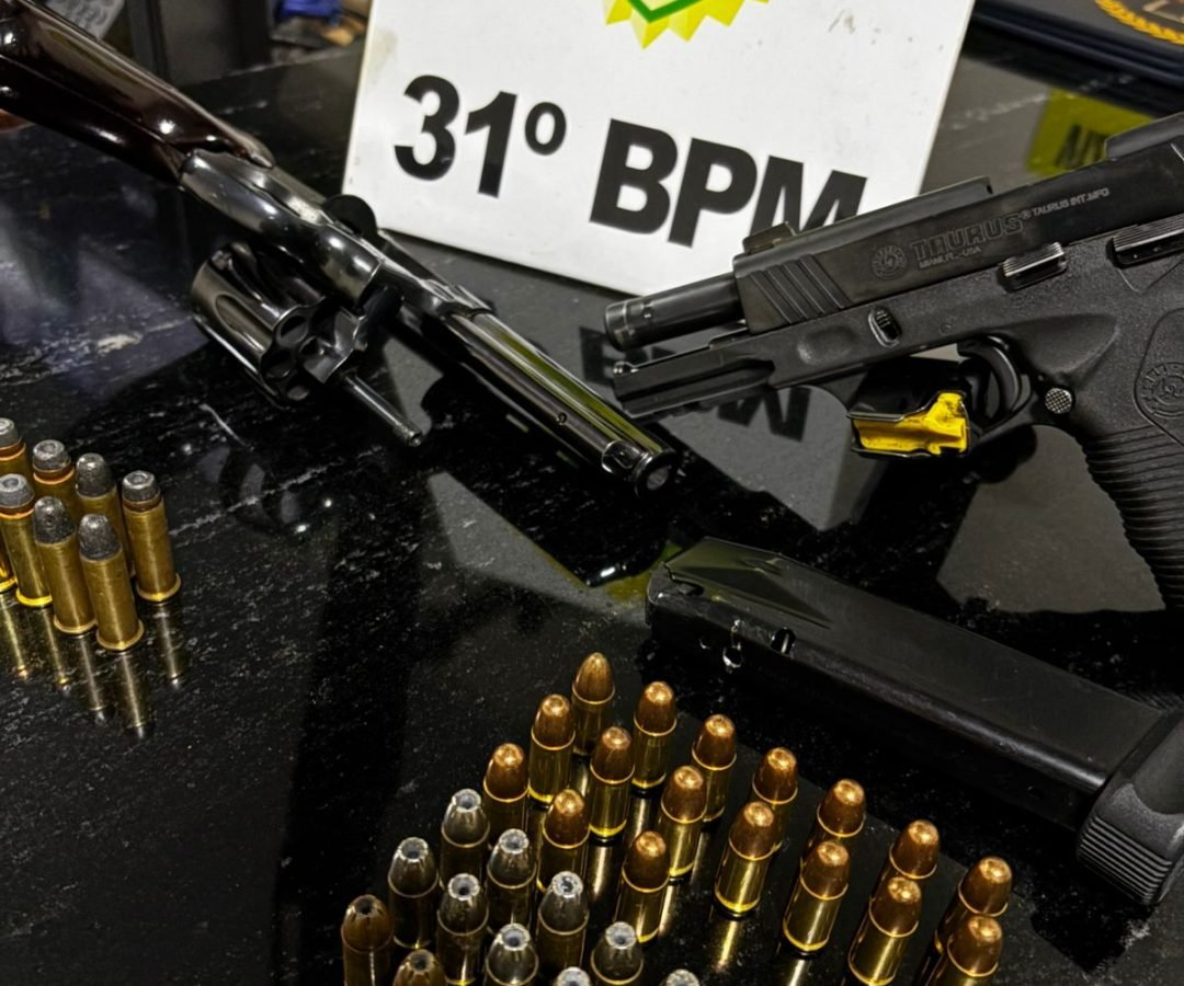 Dois homens são presos por porte ilegal de armas de fogo em Corbélia