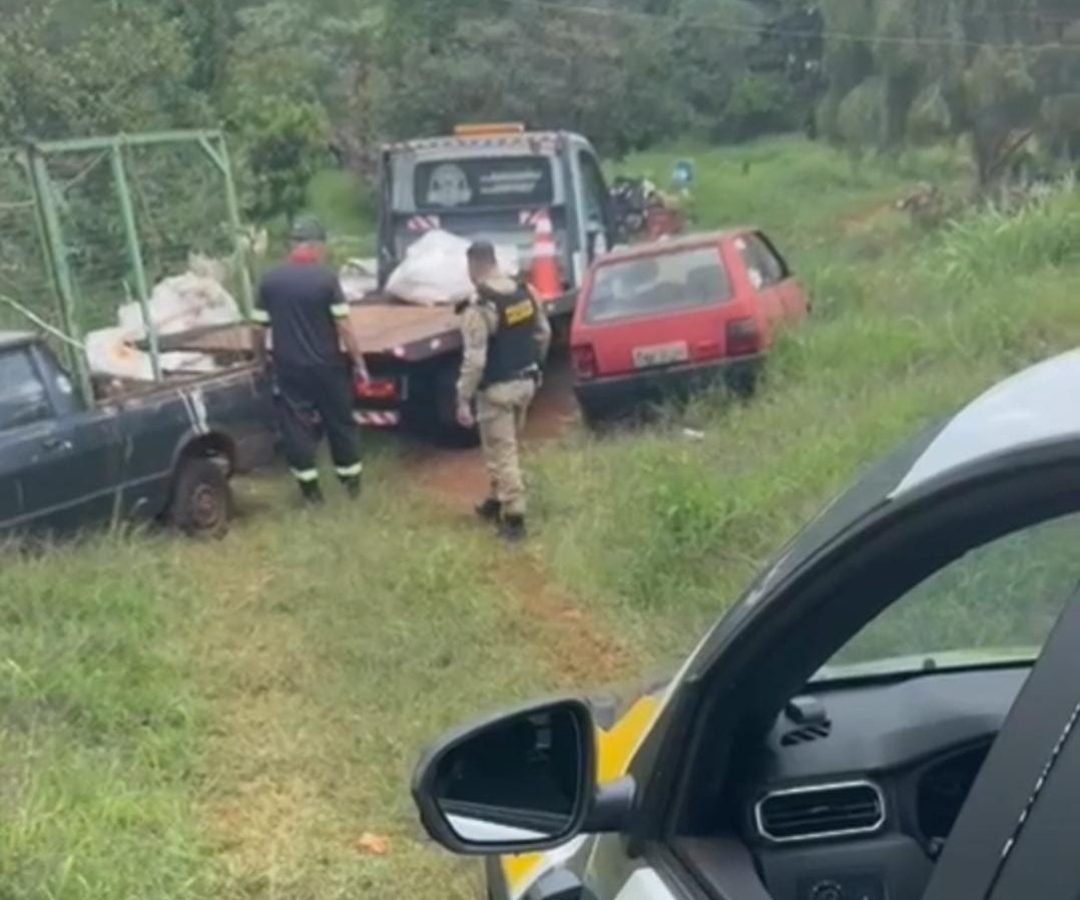 PM recupera carro de Associação de Catadores de Santa Tereza do Oeste; veículo estava com ex-presidente