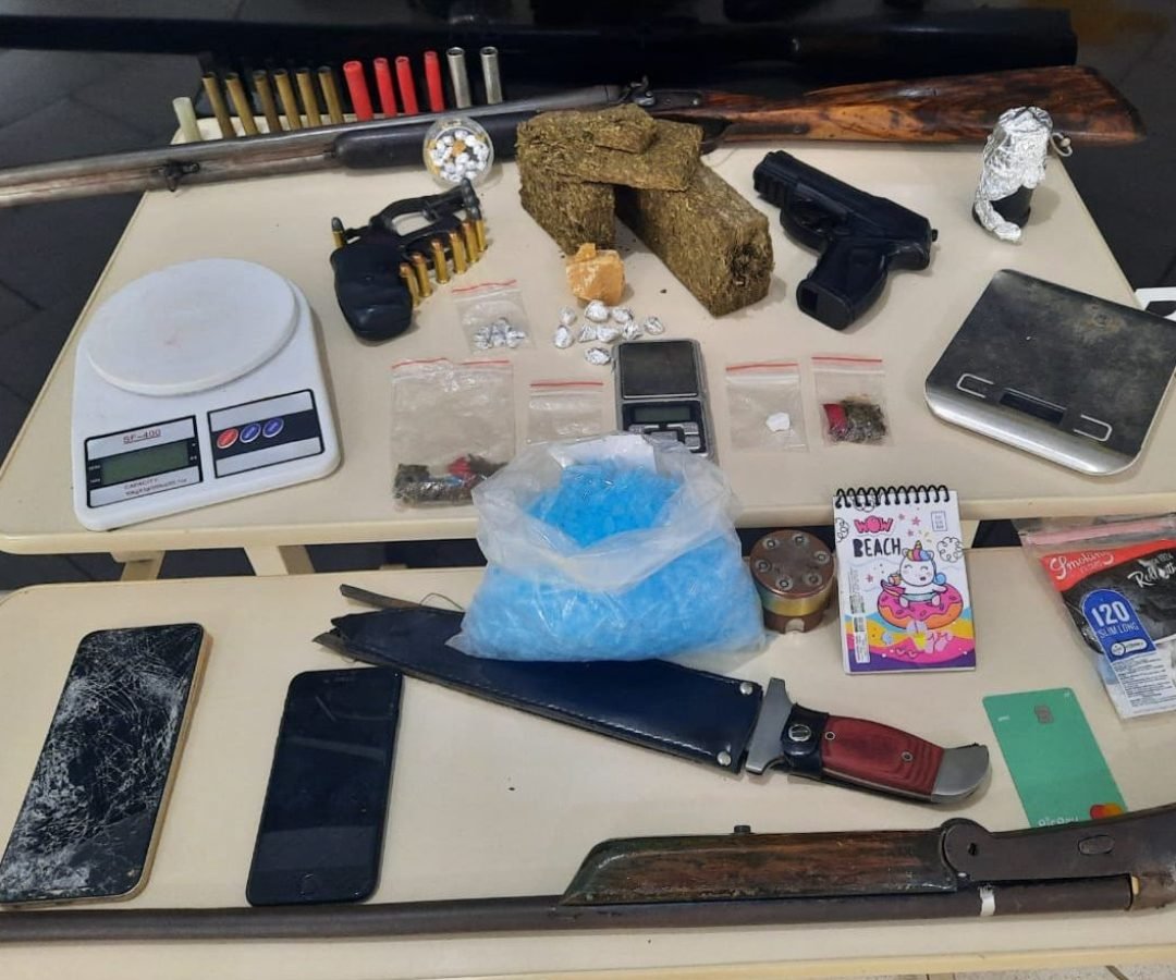 Polícia Civil apreende drogas e armas em Arapoti