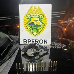 BPFron prende homem com revólver calibre .38 em ônibus durante fiscalização em Guaíra