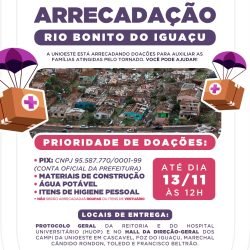 HUOP mantém atendimento a três vítimas do tornado de Rio Bonito do Iguaçu e reforça solidariedade às famílias afetadas