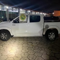 BPFron prende dois homens e recupera caminhonete roubada em Santa Terezinha de Itaipu