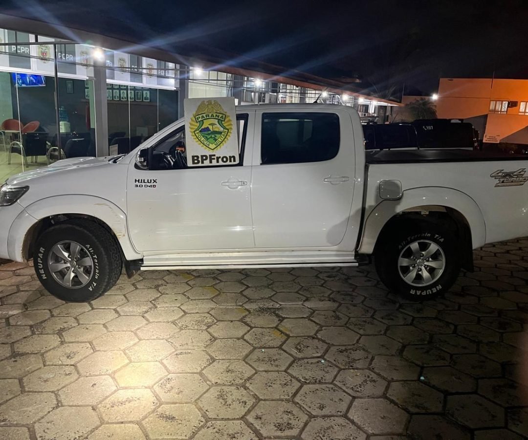 BPFron prende dois homens e recupera caminhonete roubada em Santa Terezinha de Itaipu