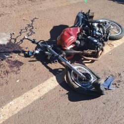 Sem CNH, adolescentes ficam gravemente feridos em acidente na PR-484