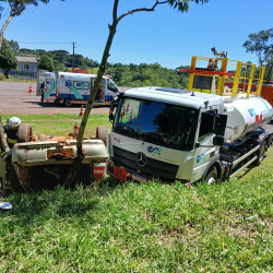 EPR Iguaçu, Corpo de Bombeiros e PRF realizam simulado de atendimento a acidente com carga de produtos perigosos