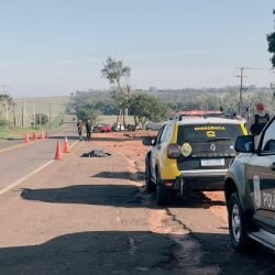 Jovem morre em colisão com cavalo na PR-576, entre Santa Mônica e Tapira