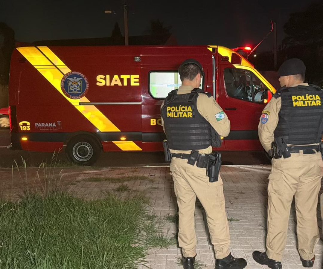 Homem esfaqueado nas costas corre para pedir ajuda na Avenida Tito Muffato, em Cascavel