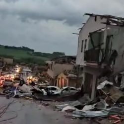 Temporal causa destruição em Rio Bonito do Iguaçu; há registros de feridos e possível óbito
